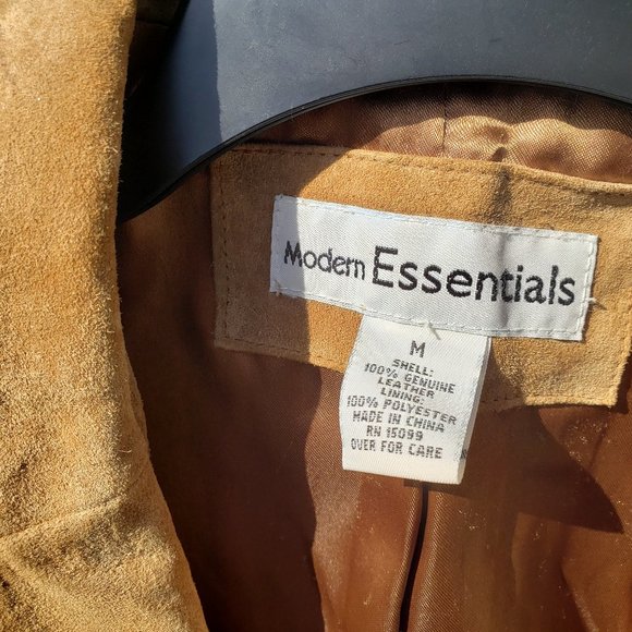 Beautiful Suede Jacket Modern Essentials size M - Picture 3 of 4